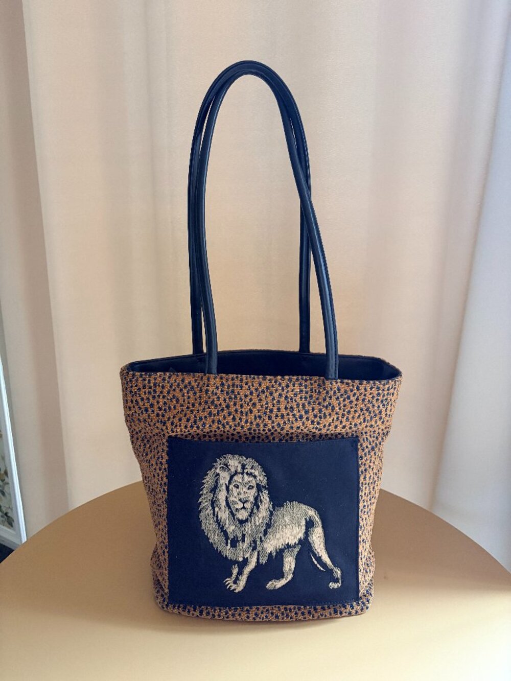 Vintage Bueno Lion Animal Print Shoulder Bag